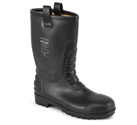 Steel PVC Rigger Boot S5 FO CI - Black