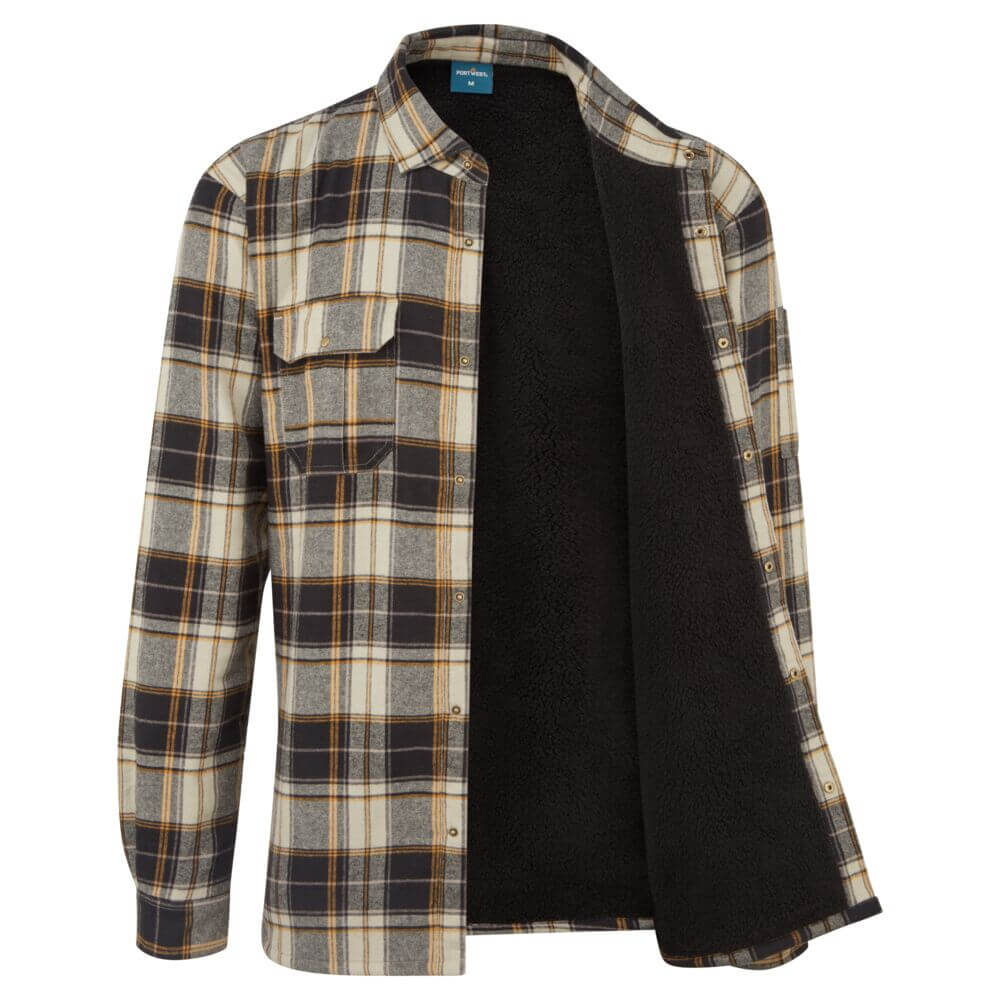 KA313 Sherpa Lined Check Shirt