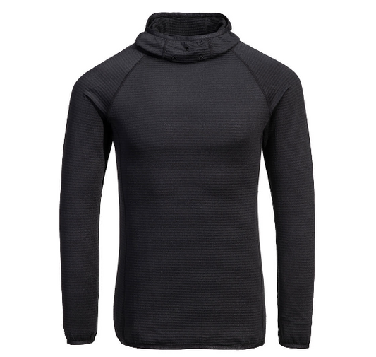 B191 Waffle Fleece Hooded Baselayer