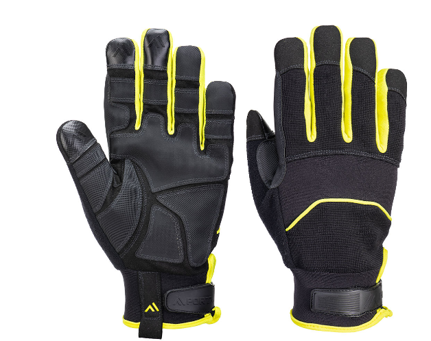 A792 Needle Resistant F350 Mechanical Glove Black/Yellow