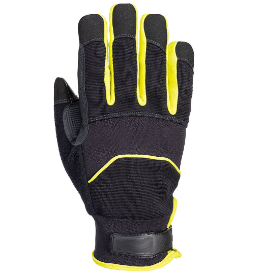A792 Needle Resistant F350 Mechanical Glove Black/Yellow