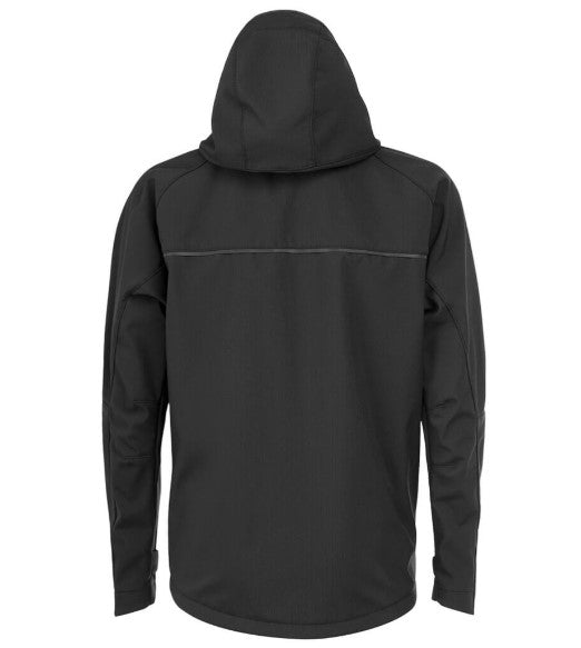 DX474 Hooded Softshell Work Jacket - All Black