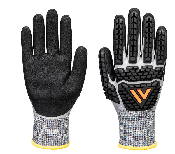 AP54 - Impact F13 Nitrile Foam TPR Waterproof Glove Grey/Black