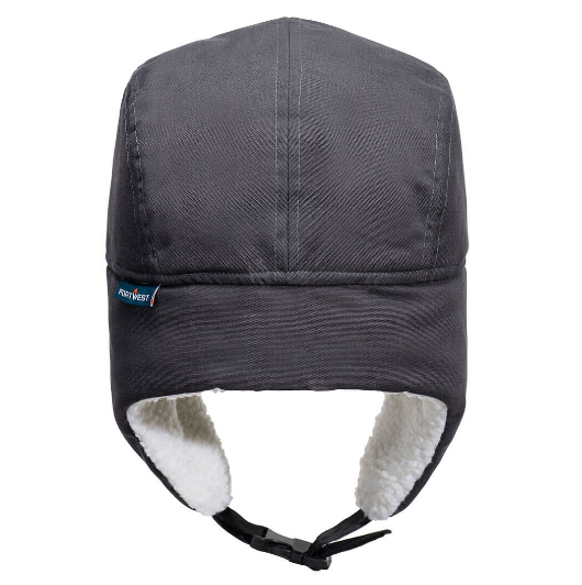 HA33 Sherpa Lined Trapper Hat - Black