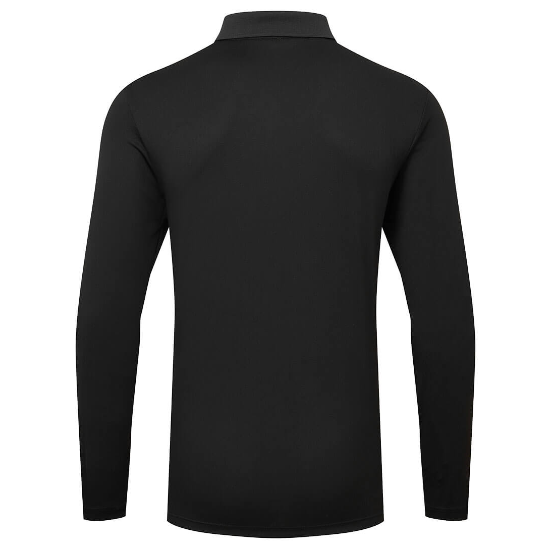 DX414 Polo Shirt L/S - Black