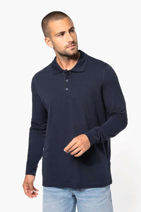 Men's Long Sleeve Piqué Polo Shirt