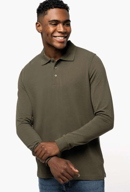 Men's Long Sleeve Piqué Polo Shirt
