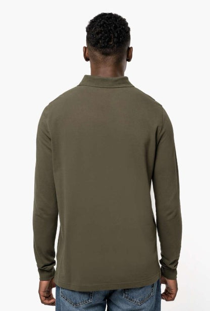 Men's Long Sleeve Piqué Polo Shirt