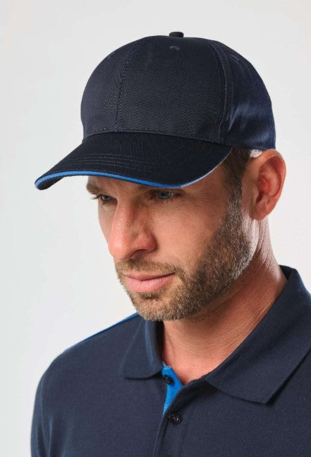 OEKOTEX Certified 6-Panel Cap with Sandwich Peak - WKP145