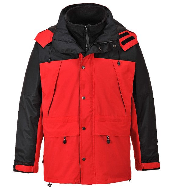 S532 3-in-1 Waterproof Work Jacket - Red
