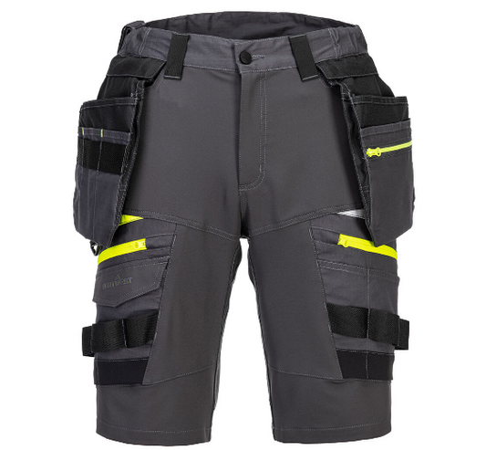 Detachable Holster Pocket Shorts - Metal Grey