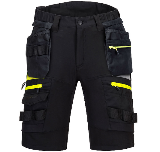 Detachable Holster Pocket Shorts - Black